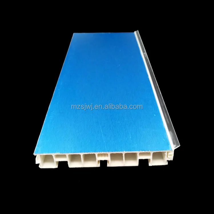 
100mm waterproof silver pvc kitchen cabinet skirting board 