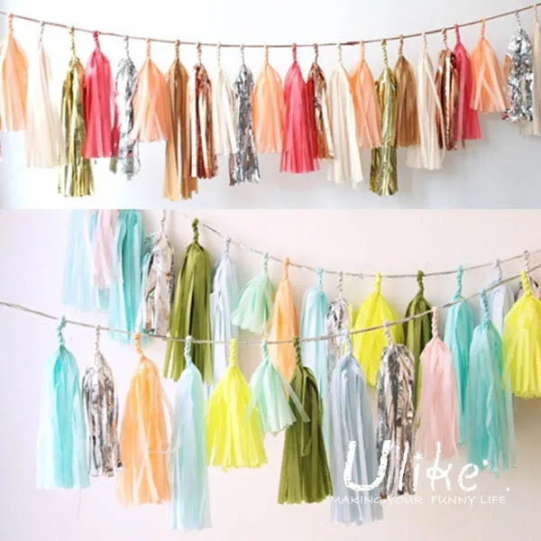 Party Favors Party Decorations Tissue Paper Tassel Garland Tassel String Nursery Wedding Decorations Birthdays Party Diy Kits Buy Tassel