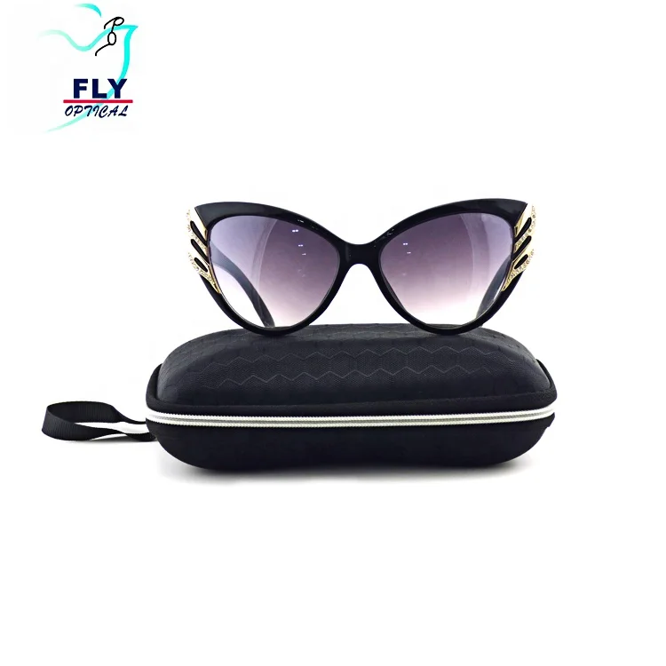 

2018 New Design Sun Glasses PC Cat Eye Fashion Women Sunglasses With Diamond