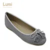 ladies fashion new model leisure weave dress flat ballet shoes with a bowknot on the upper