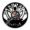 Yoga Self Knowledge Practice Art Wall Clock Find Your Balance Retro Vinyl Record Art Decorative Clock Modern Wall Decor