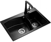 irregularity unique double bowl quartz stone JM700 kitchen sink