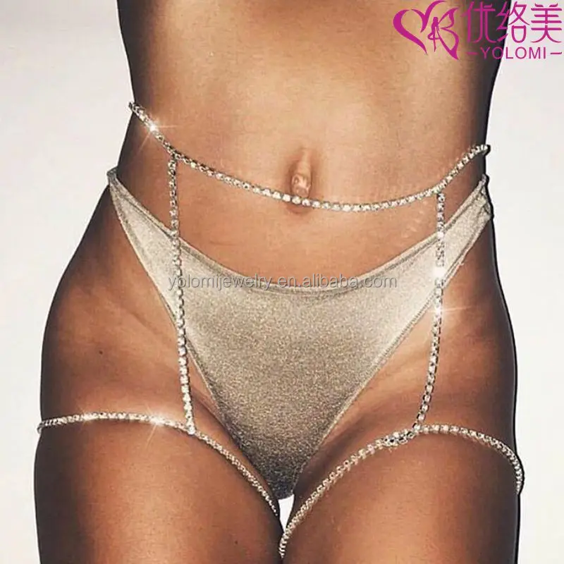 

Body Chain Waist And Leg Jewelry Sexy Body Chain Silver Leg Chain Design 1214B09, Gold;silver