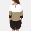 Long top chiffon women blouse casual fashion woman blouses 2019 patchwork shirt triple color women top shirt