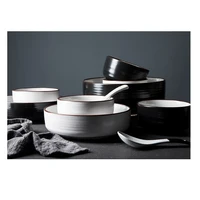 

Hot Sale Japanese Style Restaurant dinnerware set stoneware