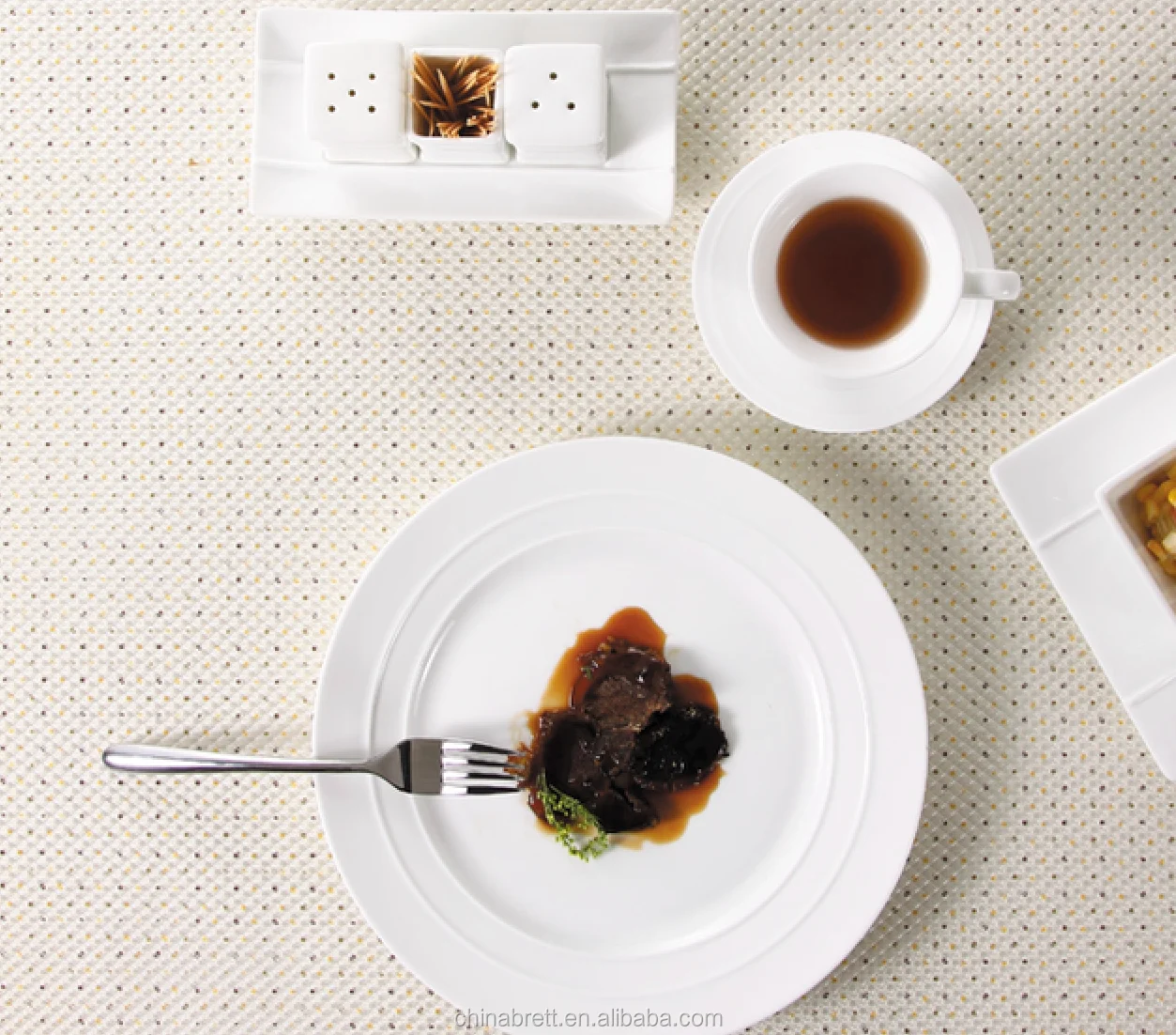 French Ceramic Breakfast Dinnerware Set