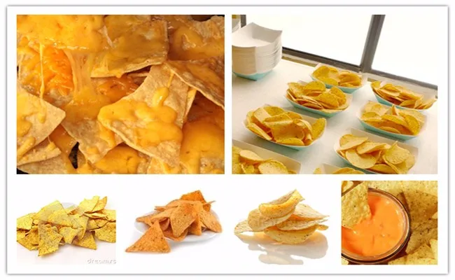 先進的玉米餅製作機玉米dorito切片機