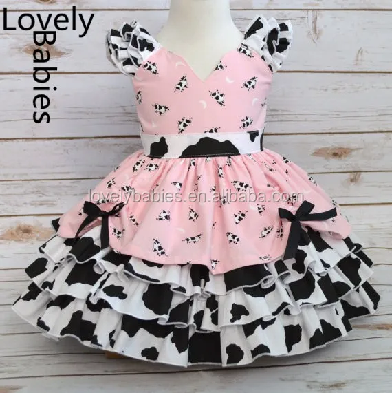 cow print baby girl clothes