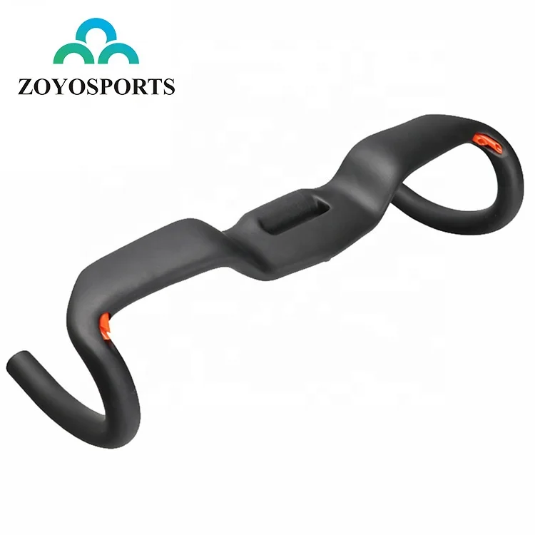 

ZOYOSPORTS Hot Selling T800 UD Glossy Matte 400/420/440 mm Drop Bar Road Bike Carbon Handle Bar, Black/ can be customized