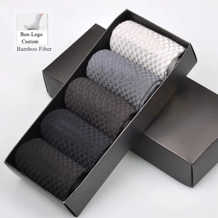 

Bamboo Business Breathable Work Socks Box For Men