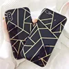 Geometry Pattern Cutting Bling Cell Phone Case for iphoneXS XR MAX Golden Reticle Mobile Phone Cover for iPhoneX 6 7 8PLUS