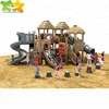 Eco-friendly kids outdoor playground wooden play area for sale