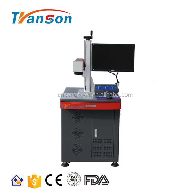 30W Metal RF tube Co2 Laser Marking Machine For Leather Cloth Quickly Cutting