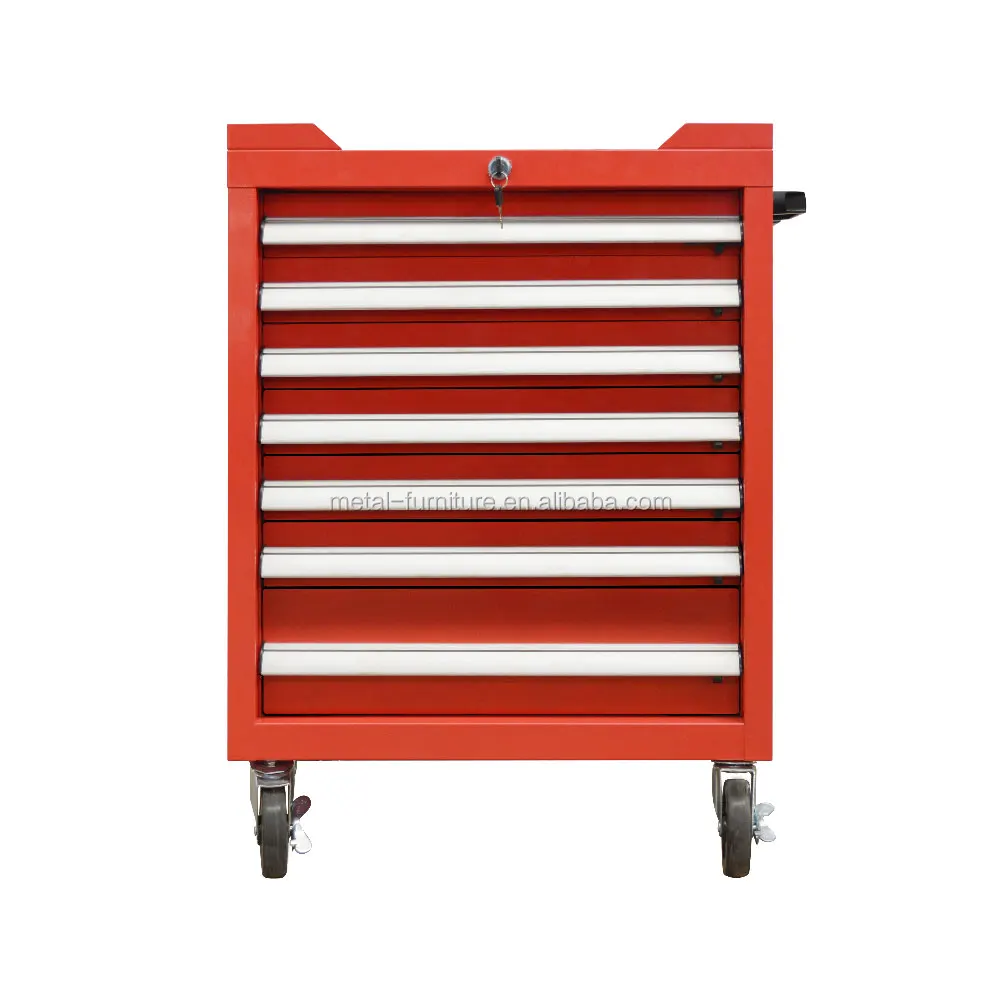 Heavy Duty Car Repair Metal Rolling Tool Storage With Drawers