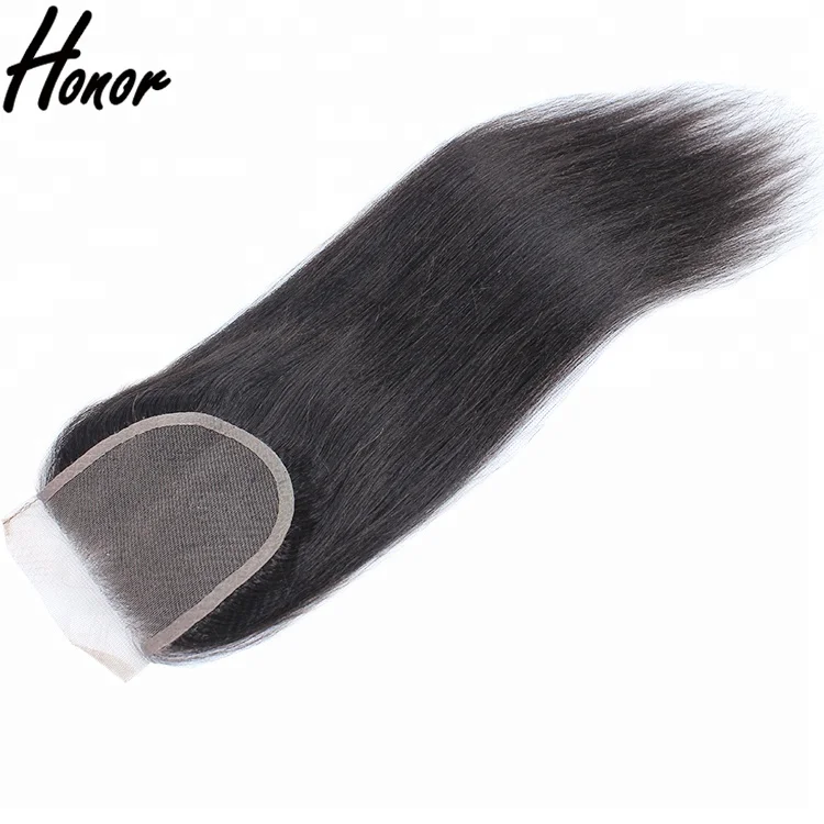

Factory price top quality straight human hair closure, N/a