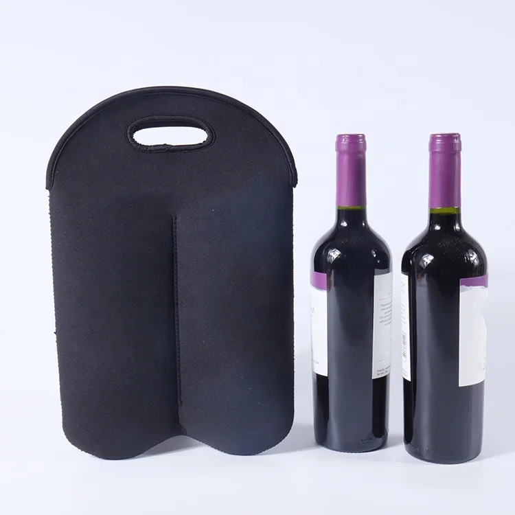 2pack Neoprene Wine Bottle Holder Cooler Tote Bag Buy Wine Bottle