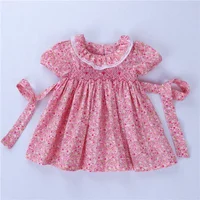 

summer girls smocked dresses kids flower dresses for girl clothing boutiques children clothes wholesale lots ready made fashion