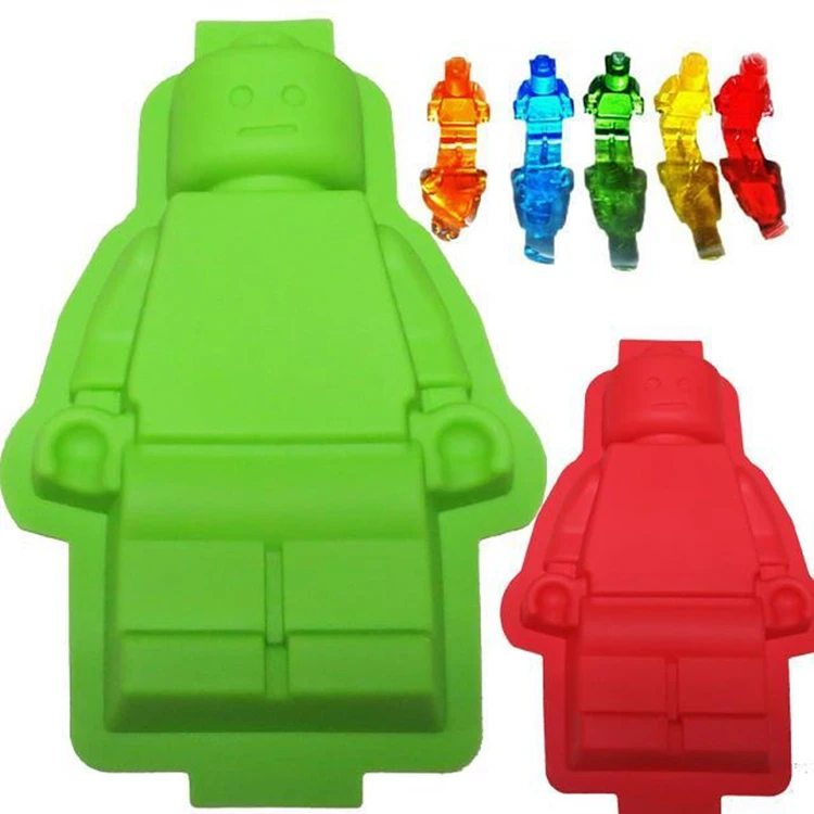 

Large Size Silicone Figure Robot Cake Mold Chocolate Mold For Cake Decorating Tools, Any colors