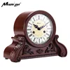 High Quality Antique Retro Clock Traditional Wooden Mechanical Desk Clock