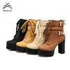 Good Quality 2018 fashion Women Boots High Heel Ankle Boot block heels shoes for women