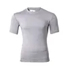 High Elastic Sports Men Tights Compression Gym Clothes O Neck Tight T Shirt