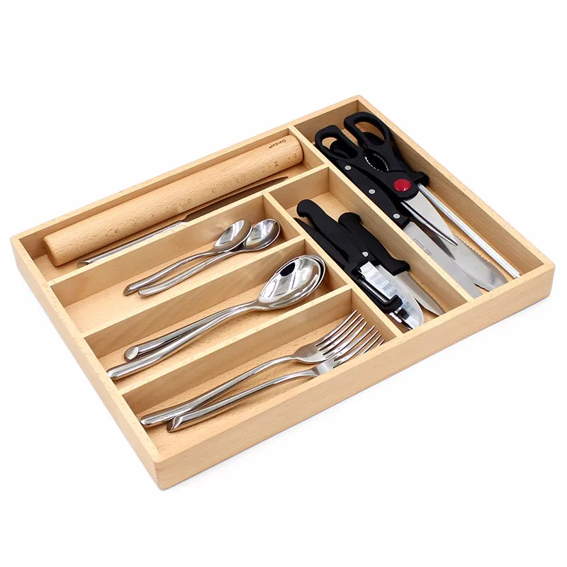 Hot Selling Custom Extra Large Beech Wood Cutlery Tray Buy Cutlery
