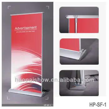  Electric Dual Scrolling Retractable Roll Up Banner Stand 