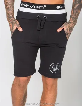 mens slim fit jersey shorts