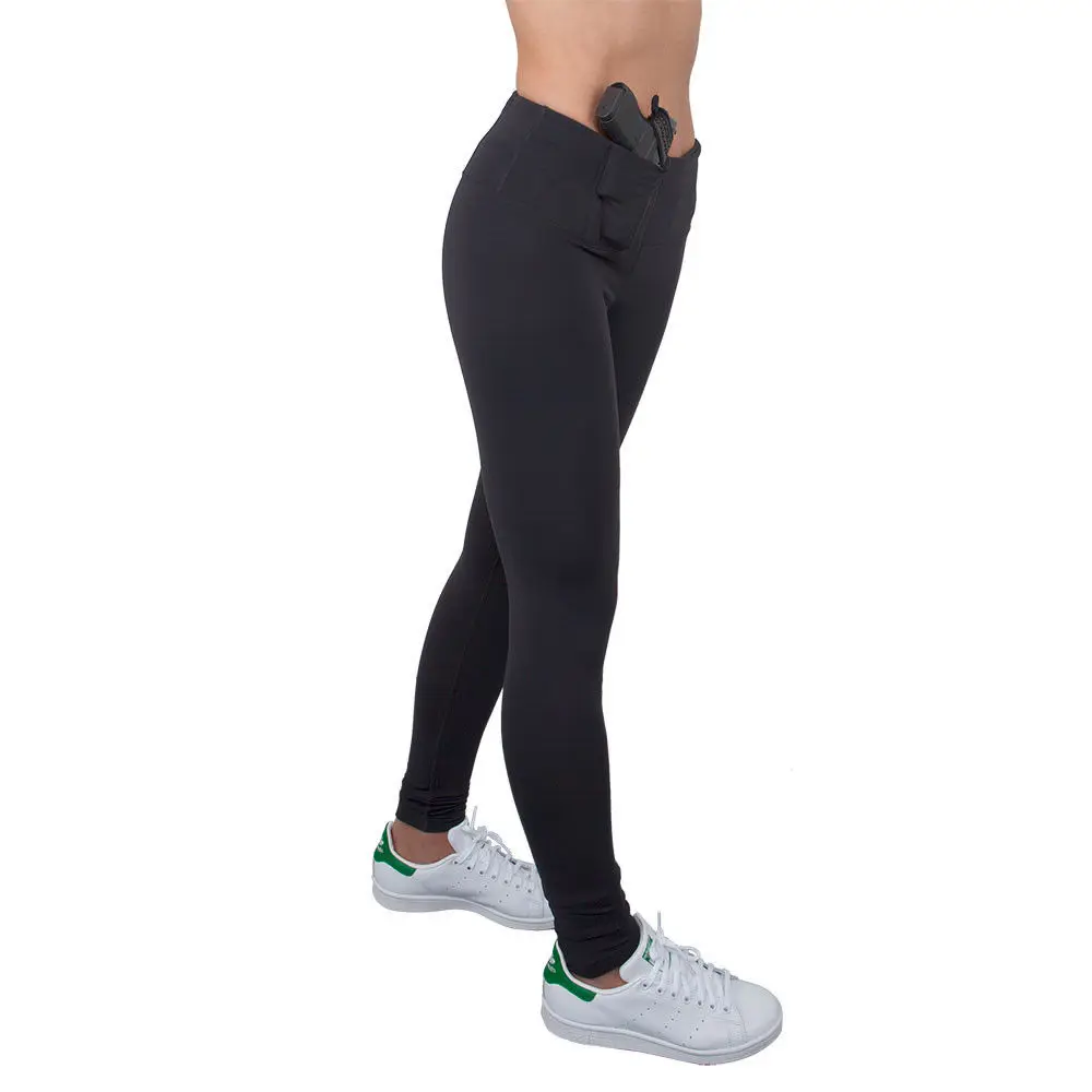 

Women's Original Concealed Carry Full Length Leggings, Black;grey