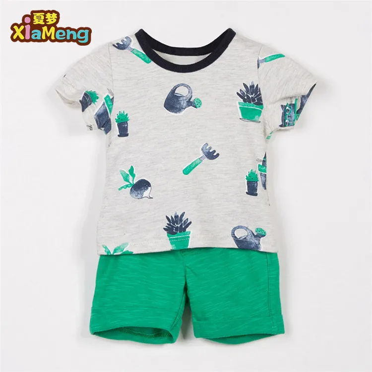 

kids boys summer outfits short sleeve T-shirt & Shorts sets 1-6 toddler