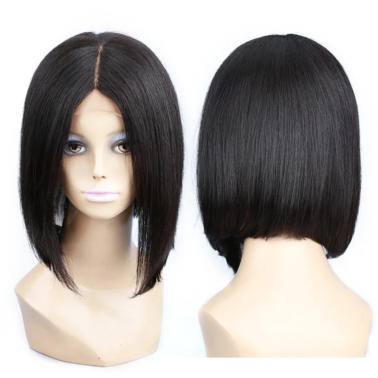 

XBL Best Selling 50% Discount Lace Front Bob Wig with Pre Plucked hair, Natural color