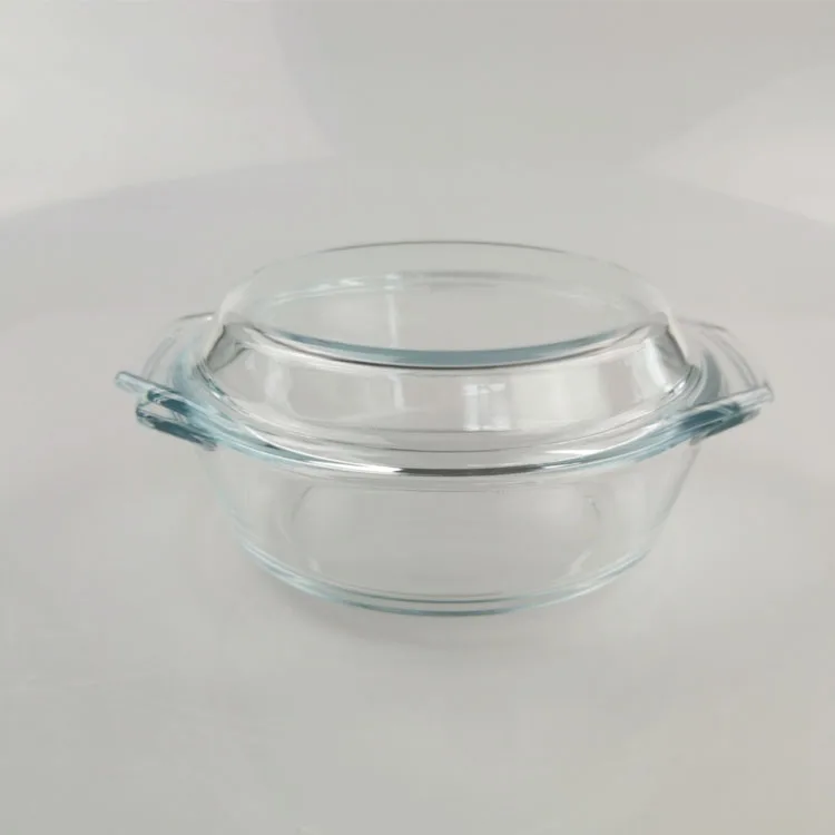 0.7l Borosilicate Pyrex Glass Bowl With Glass Lid For Microwave Oven