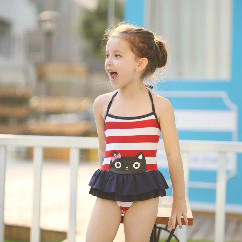 Colorful Girl Swimwear Child One Piece Style Swimwear Sexy Bikini Kids ...