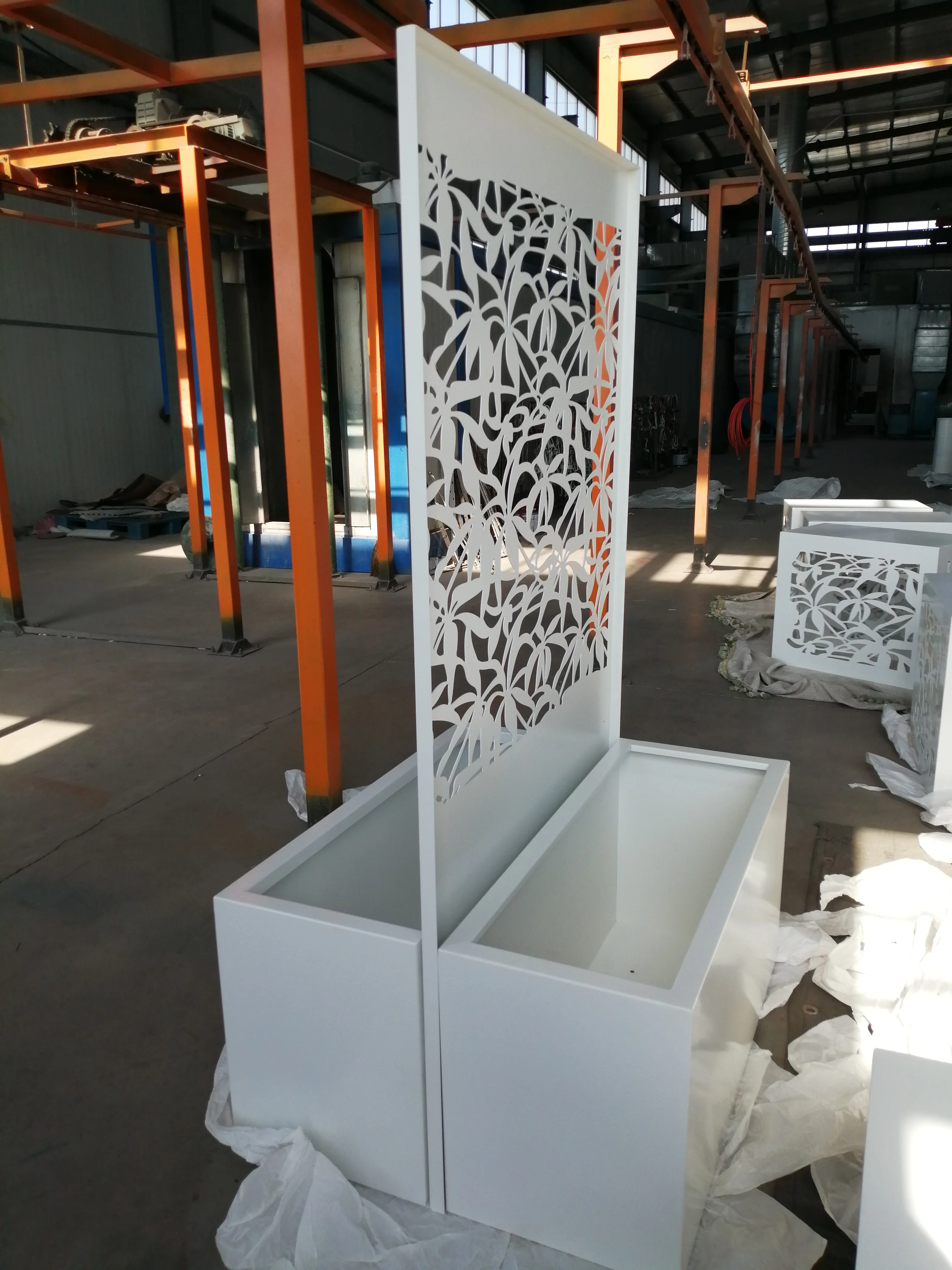 Garden Screen With Planter Boxes Buy Decorative Corten Steel Planter