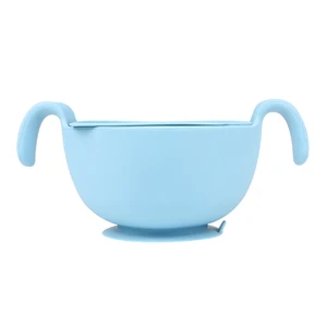 Image of FDA ,LFGB Standard Silicone Baby Bowl Baby Suction Feeding Bowl With lid