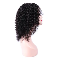 

Hot sale Brazilian100% human hair natural color Curly bob 4*4 lace front wig