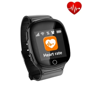 MT2503A Fashion Health Care Fall-down Alarm SIM Card Smart Elderly GPS Watch Tracking With Heart Rate Monitor
