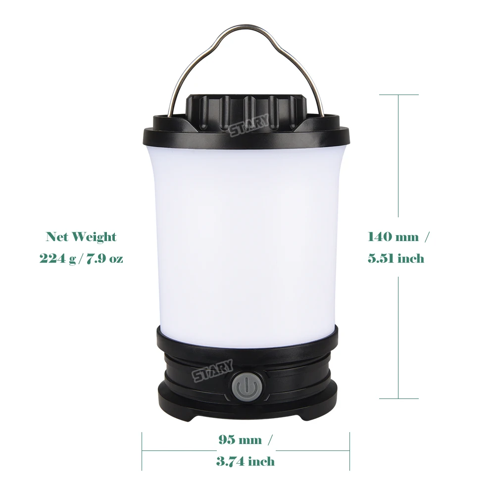 48 Led 500 High Lumen Portable 18650 Li-ion Battery Rechargeable Lamp