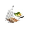 Non-Stick Stainless Steel BBQ Grates / Fish Grill Folder / Fish Grill Basket