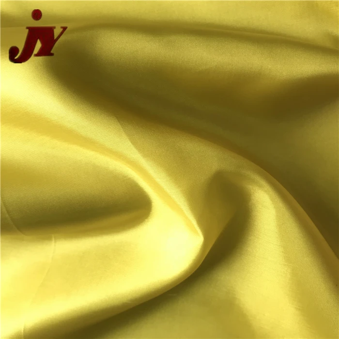 
China supplier 100% Polyester Material and Coated Pattern 190T waterproof satin shiny taffeta fabric 