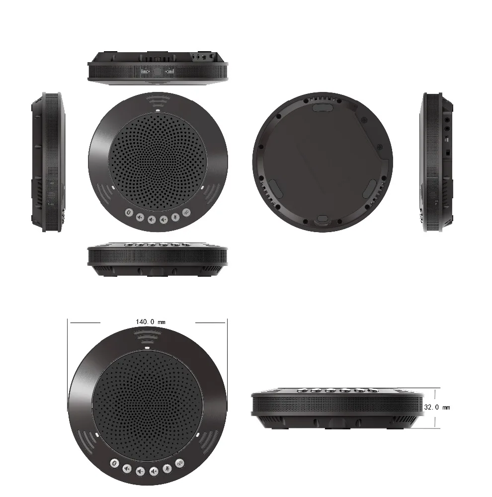 

Multi Omni-Directional Speakers, Wireless Bluetooth Conference Microphone