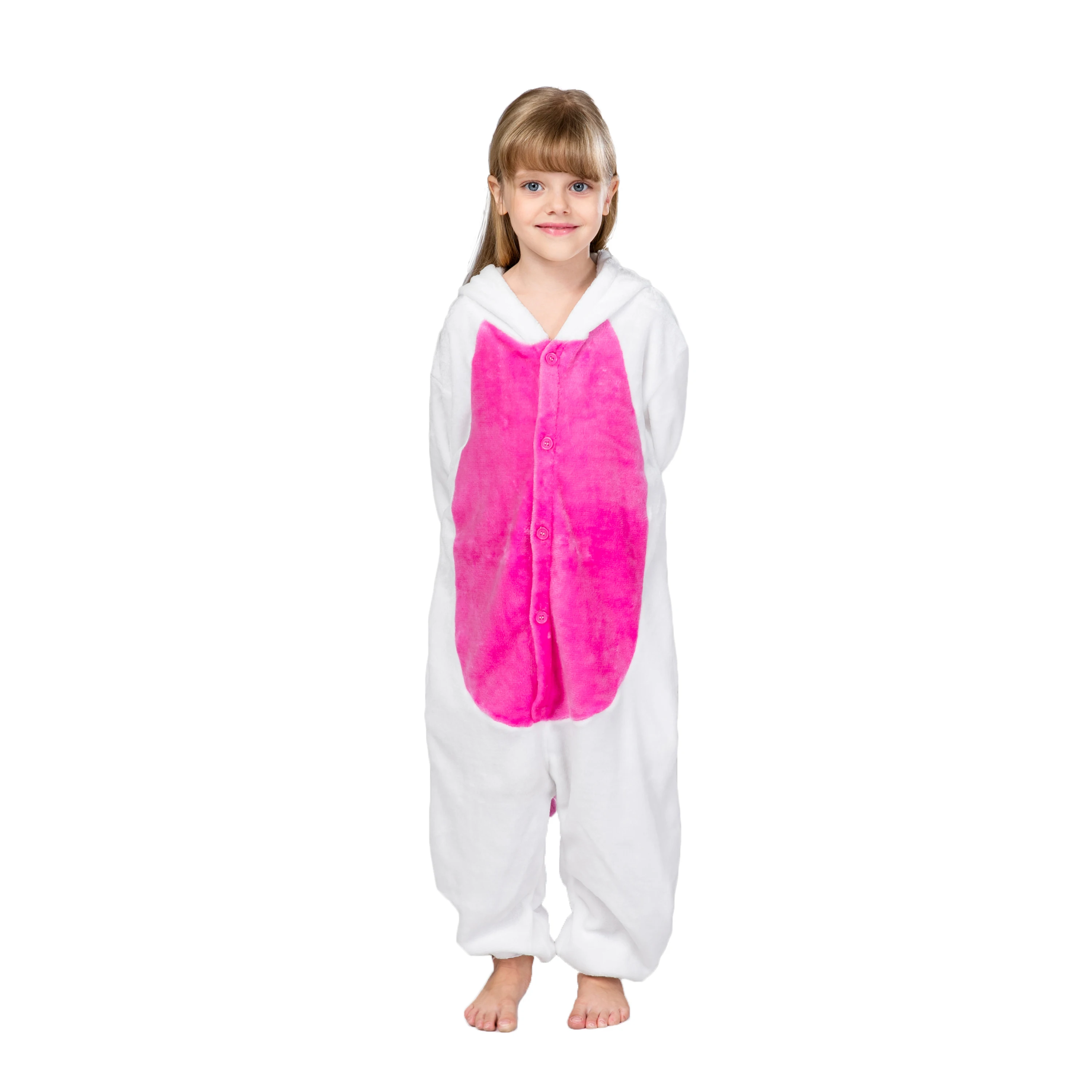 

Wholesale Rose Unicorn Kigurumi Onesie pajamas/Costume Flannel Onesie Pajamas, Picture