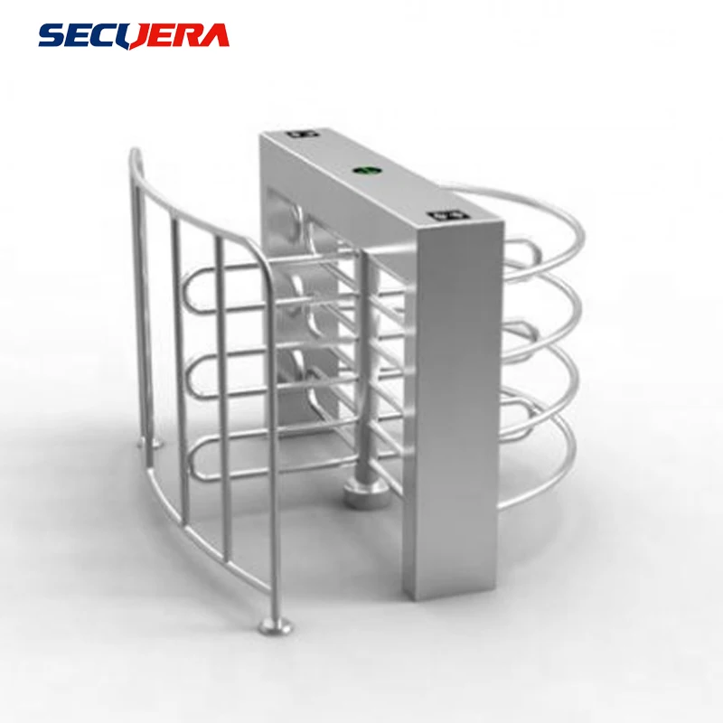 Smart Waist High Revolving turnstile/ Biometric Half Height Revolving Turnstile Gate With Access Control