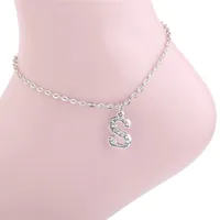 

Summer Fashion Beach Jewelry S Letter Pendant Anklet For Women Foot Jewelry