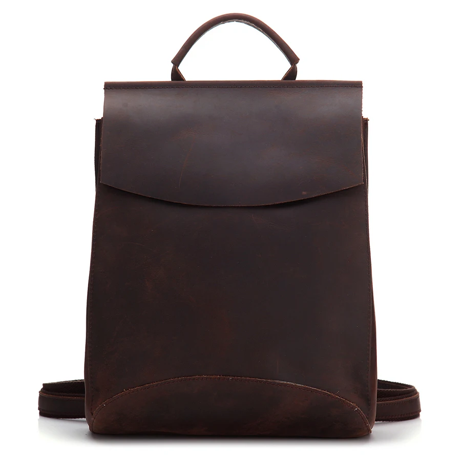 

In Stocks Vintage crazy horse genuine Leather Backpack custom mens travel backpack, Customized