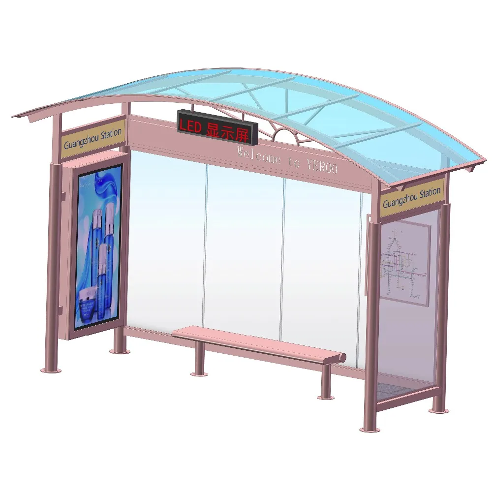 product-YEROO-Advertising bus stops shelter station light box-img-4