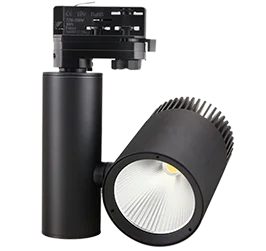 30w white and black cob EU standard indoorled track light