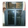 champagne color 45 series aluminium casement windows from show room --ks02