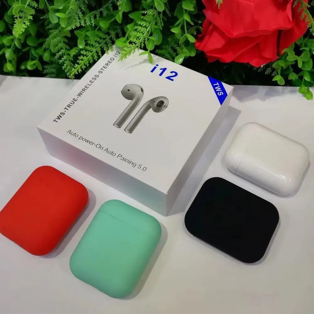 

Mini i12 tws PK i10 air pods wireless BT5.0 Earphones Wireless headset Touch control Earbuds hifi earphone for smart phone, N/a