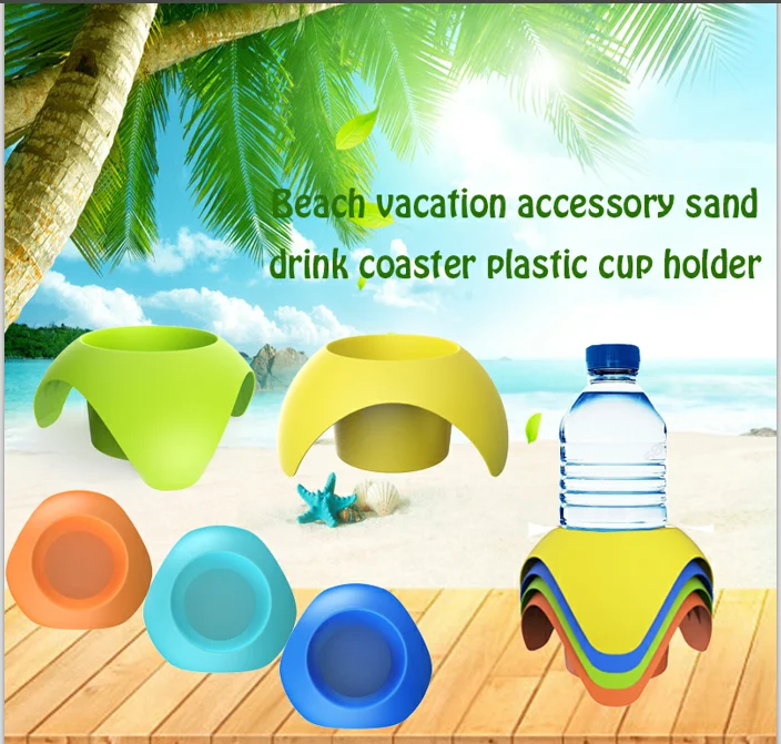 Recycled Material Custom Plastic Cup Holder Coaster Drink Cup Holder